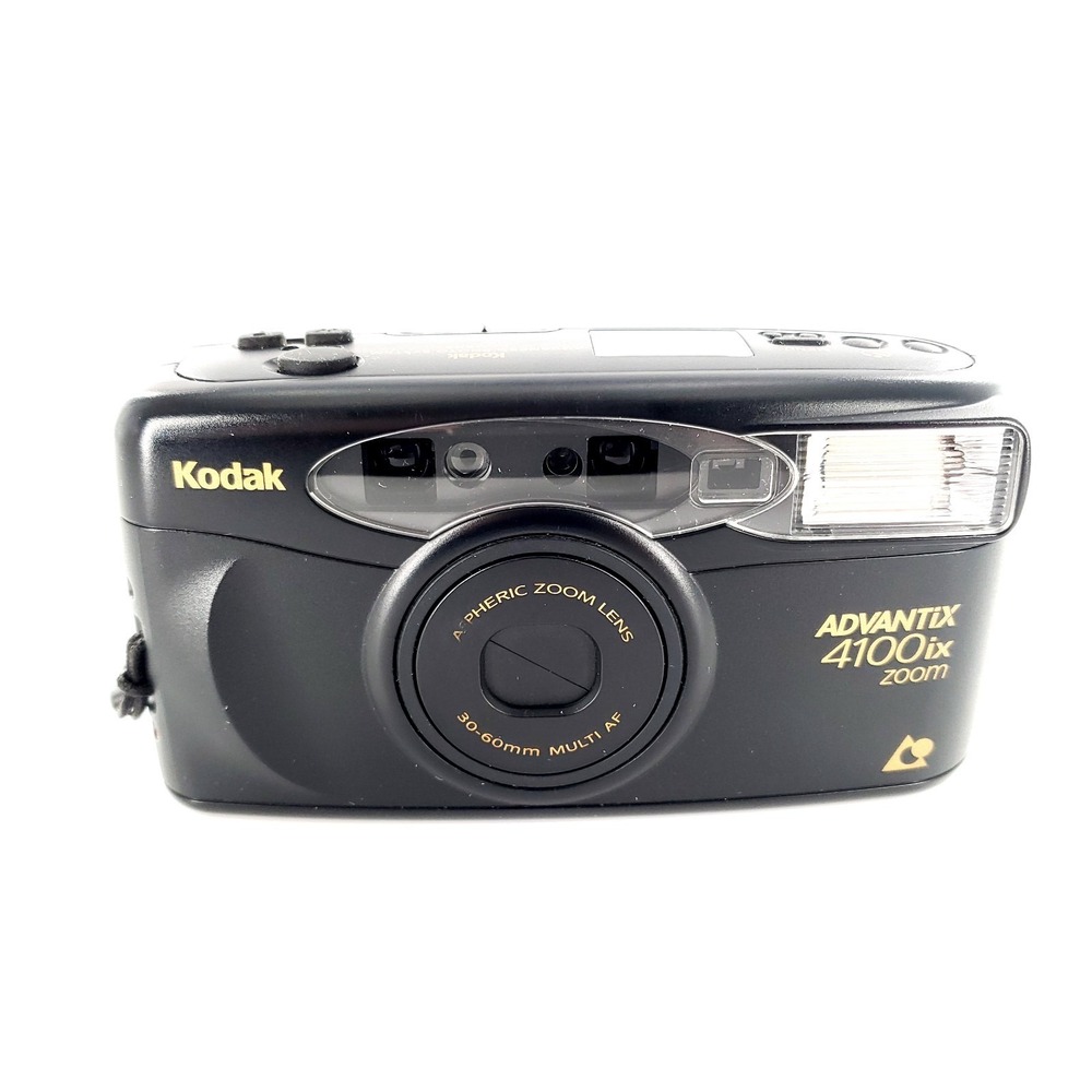 Kodak Advantix 4100 IX APS Point & Shoot Film Camera Black Tested & Works